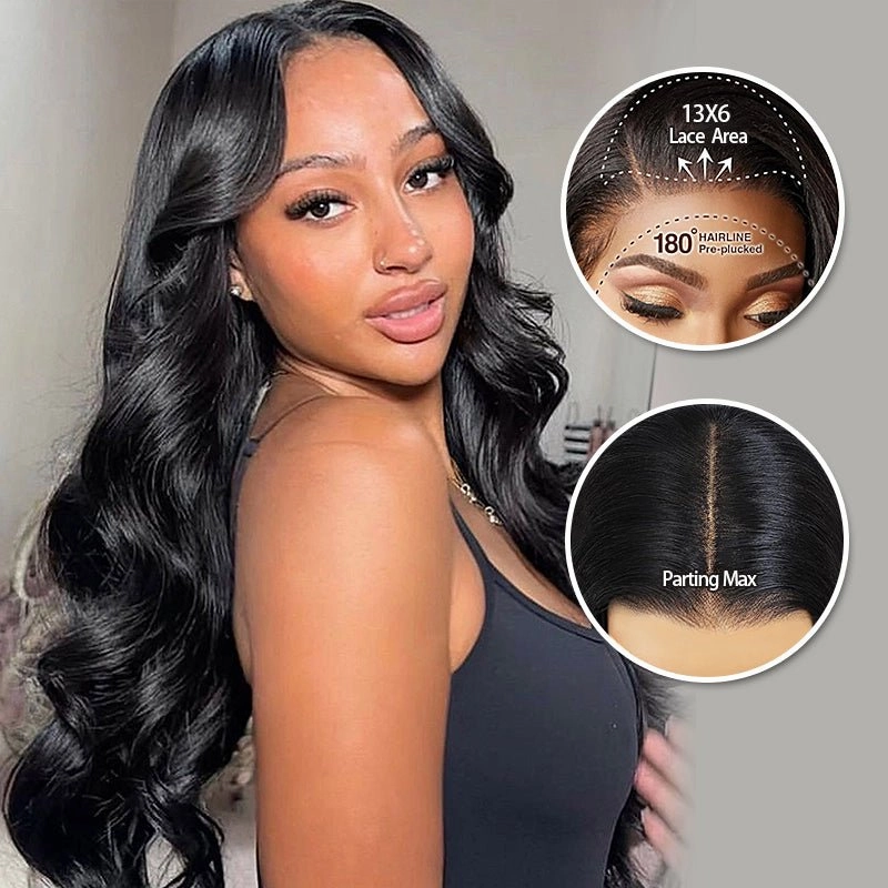 $199=30inch Tiktokers Recommend 180% Density Body Wave HD Lace Frontal Wig Pre Bleached Glueless Wigs-Geeta Hair