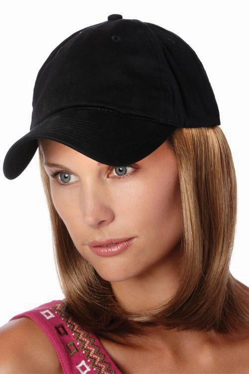 Accessories_Henry Margu_Wigs Classic Hat Black by Henry Margu | Cotton Cap w/ Synthetic Hair