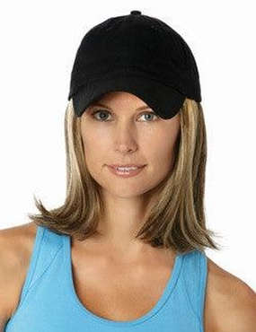 Accessories_Henry Margu_Wigs Classic Hat Black by Henry Margu | Cotton Cap w/ Synthetic Hair