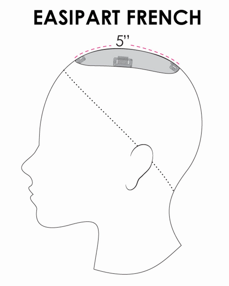 Accessories_Jon Renau_Wigs EasiPart French 8 inch | Monofilament Remy Human Hair Topper by Jon Renau