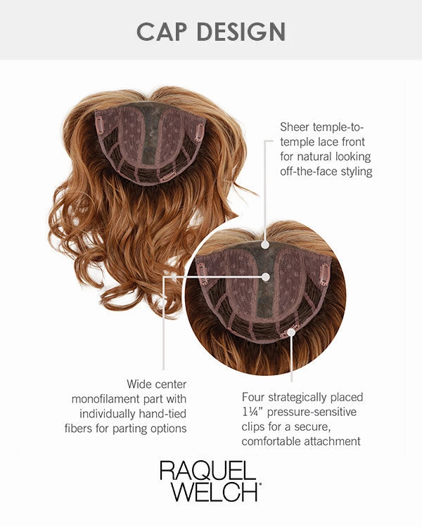 Accessories_Raquel Welch_Wigs Crave The Wave | Lace Front & Monofilament Part Synthetic Hair Topper by Raquel Welch