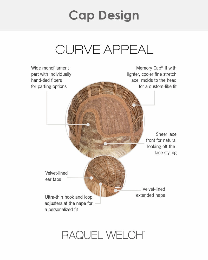 Accessories_Raquel Welch_Wigs Curve Appeal | Lace Front & Monofilament Part Synthetic Wig by Raquel Welch