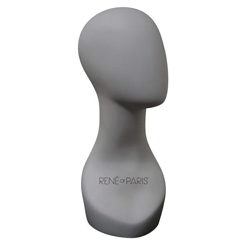 Accessories_Rene Of Paris_Wigs 18" Grey Mannequin w/ Logo by Rene of Paris
