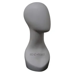 Accessories_Rene Of Paris_Wigs 18" Grey Mannequin w/ Logo by Rene of Paris