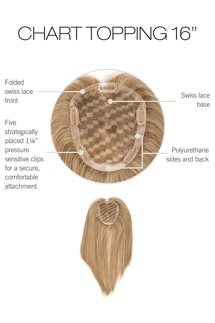 Accessories_Rene Of Paris_Wigs Chart Topping 16" Topper by Raquel Welch | Human Hair