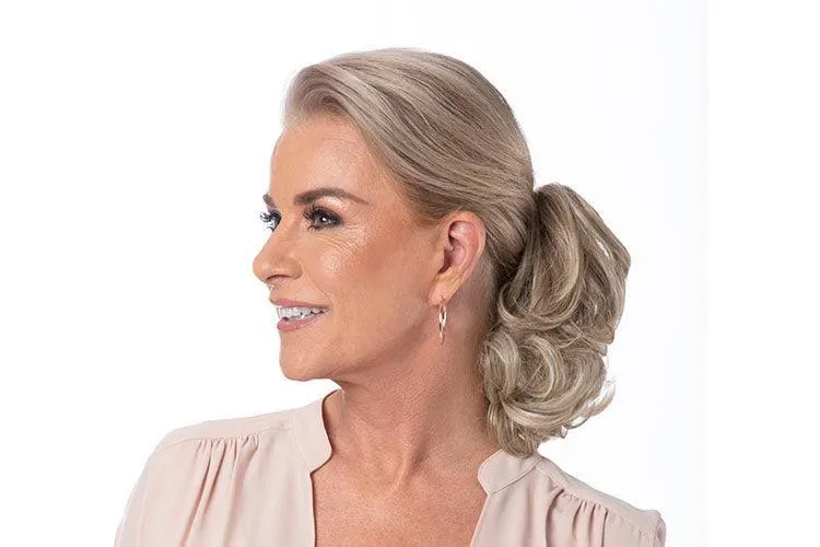Accessories_Toni Brattin_Wigs Pony Curls Hairpiece by Toni Brattin | Heat Friendly Synthetic Ponytail (Clip-In) | Clearance Sale Open Box (Unworn - Like New)