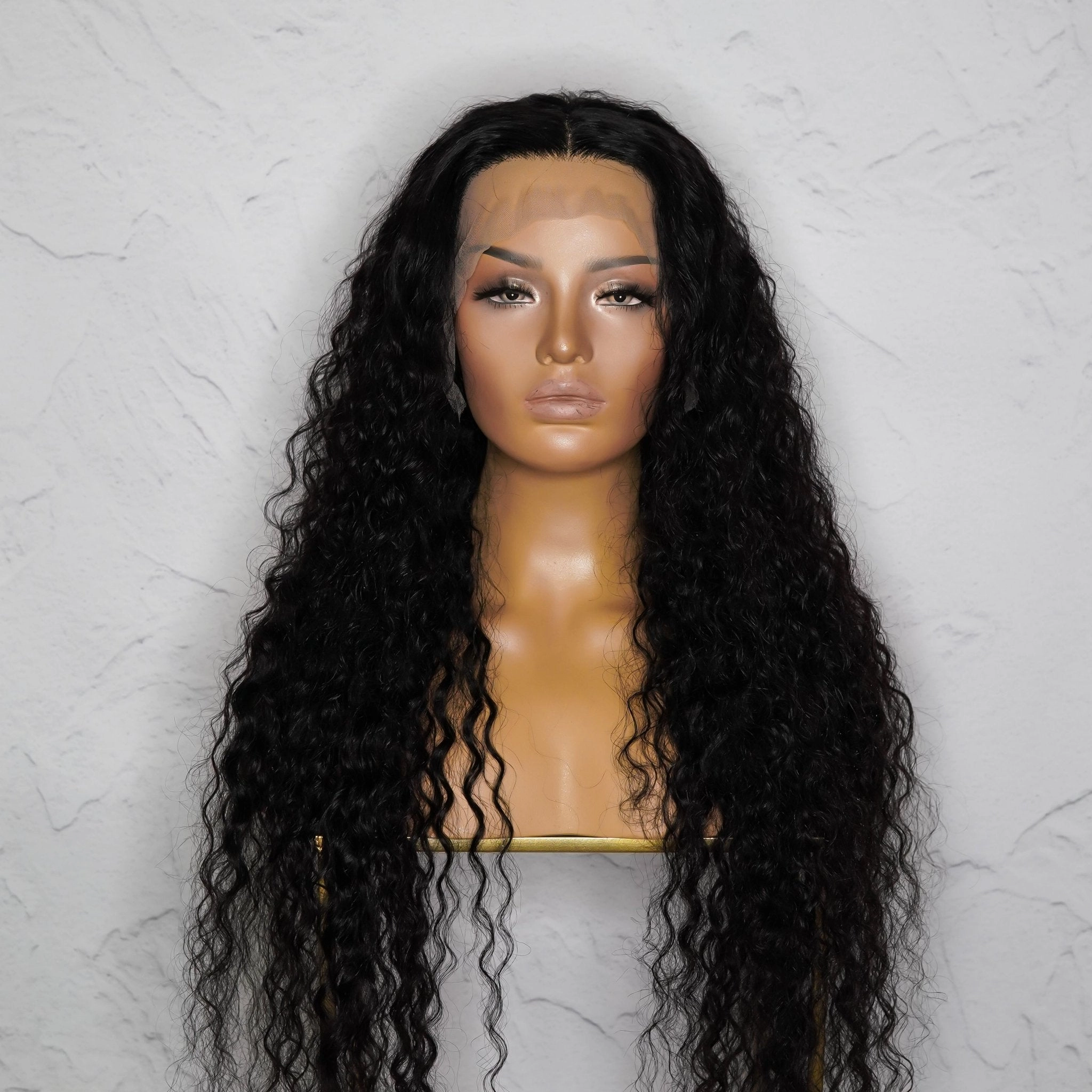 ALEX Natural Black Raw Curl Human Hair Lace Front Wig