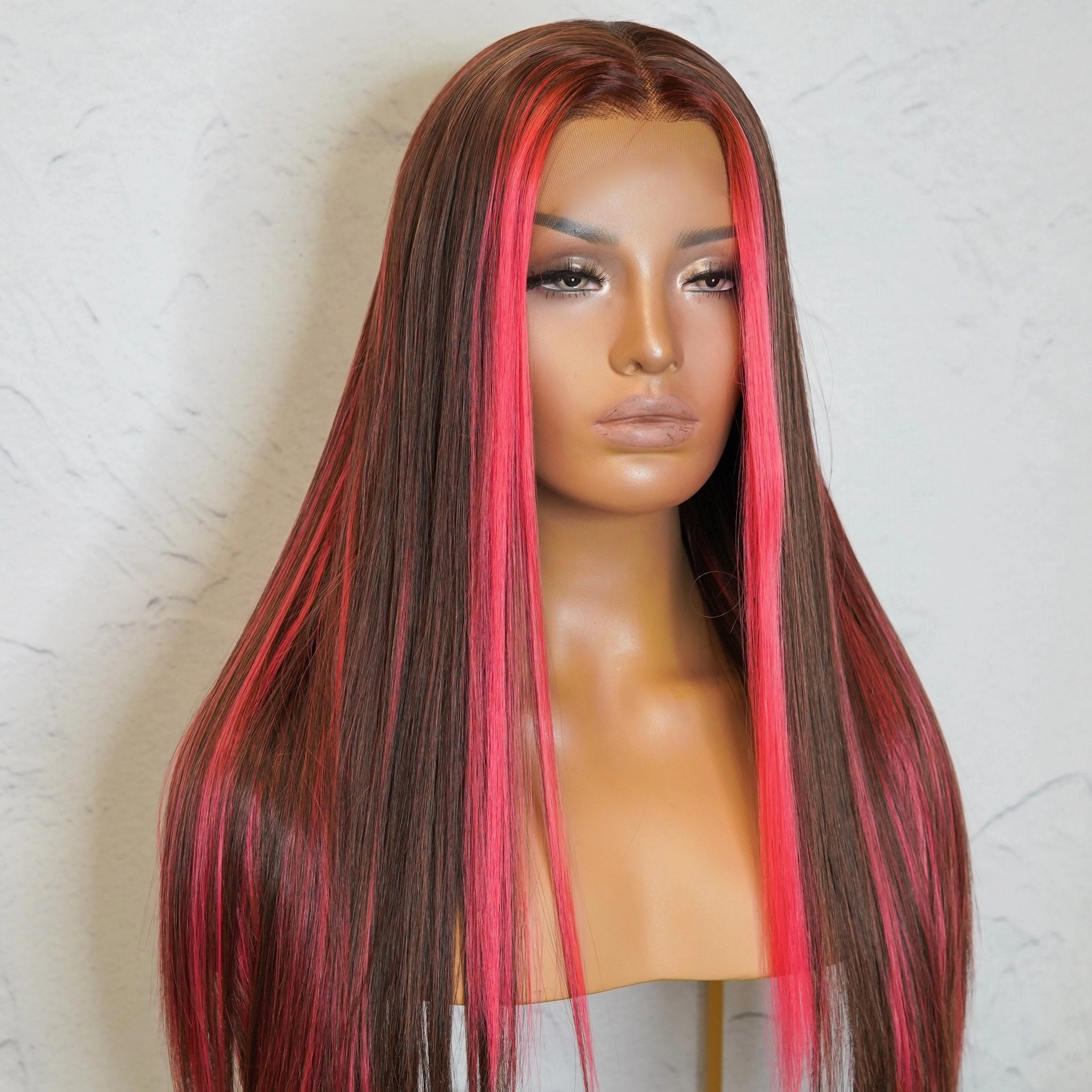 ALICIA Ombre Pink Lace Front Wig