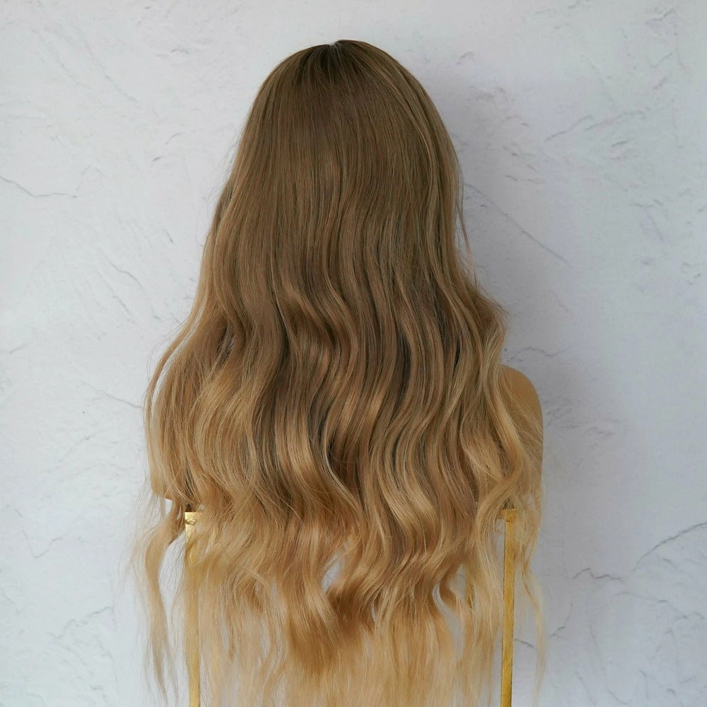 ARIA Mixed Blonde Ombre Human Hair Lace Front Wig ** READY TO SHIP **