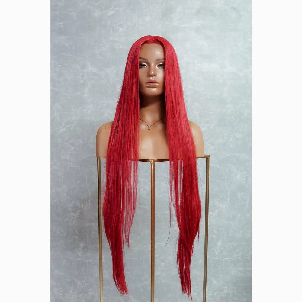 ARIEL 30" Red Lace Front Wig