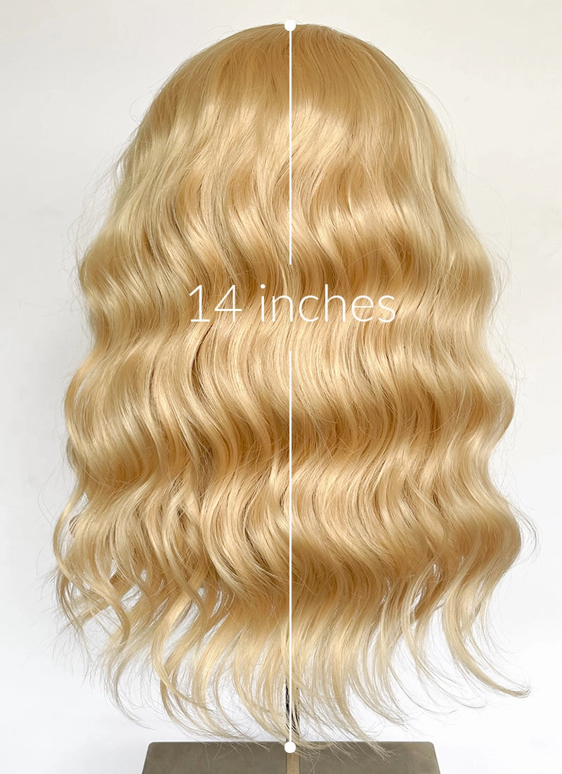 Blonde Wavy Lace Front Synthetic Wig LFK5559
