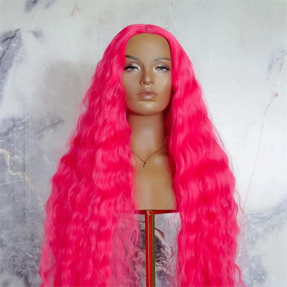 CARDI 40" Neon Pink Lace Front Wig