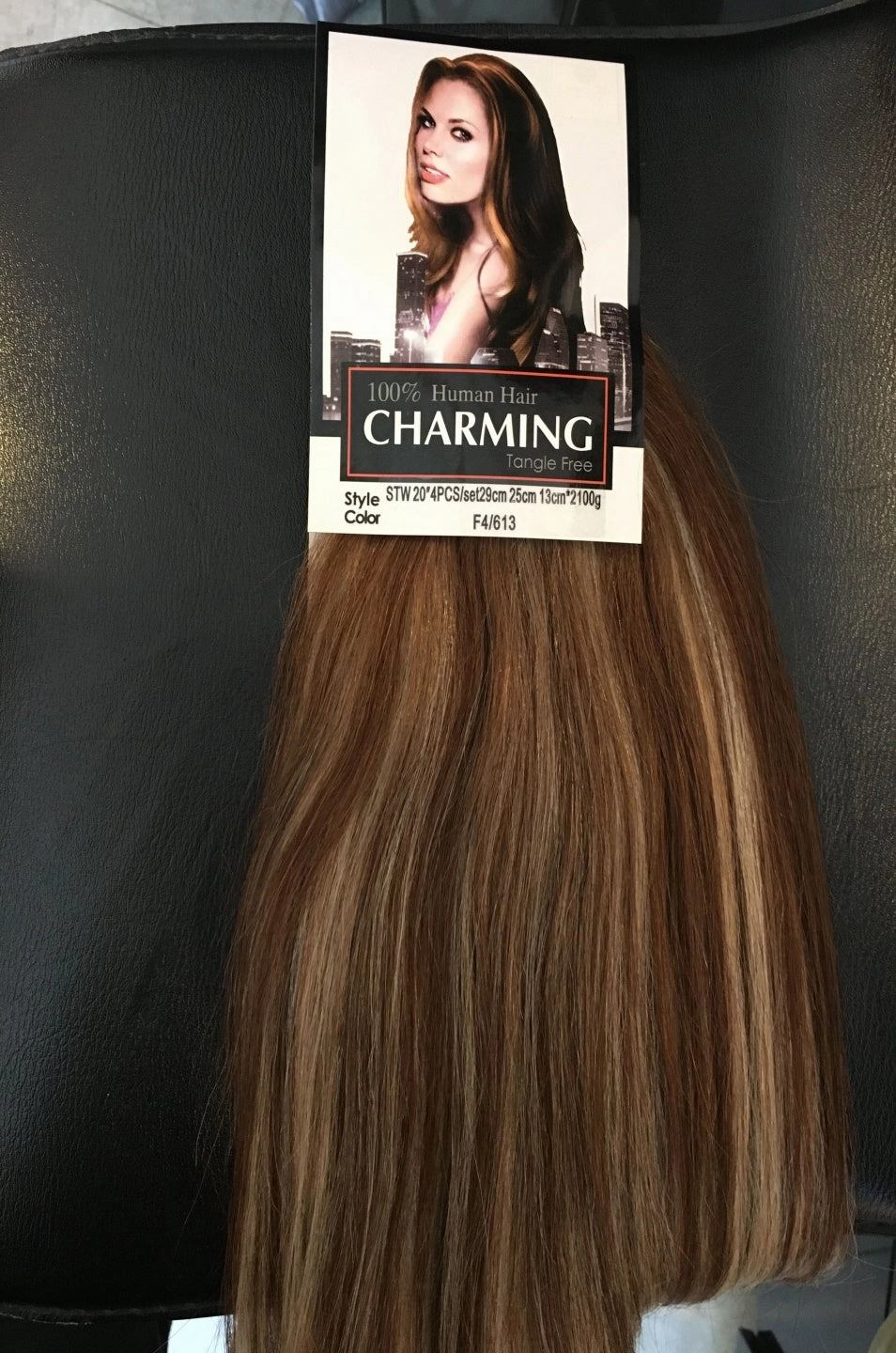 Charming Human Hair Extension - 4 pcs pack