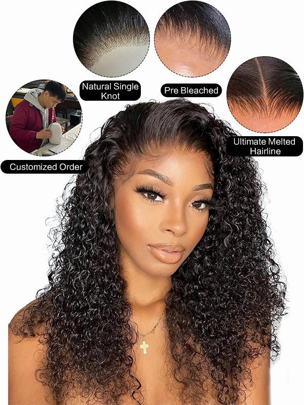 Chinalacewig Ombre Brown Color 13x6 Undetectable HD Lace Front Human Hair Wigs Pre Plucked With Baby Hair CF191