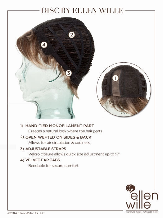 Disc Wig by Ellen Wille | Hair Power | Synthetic Fiber