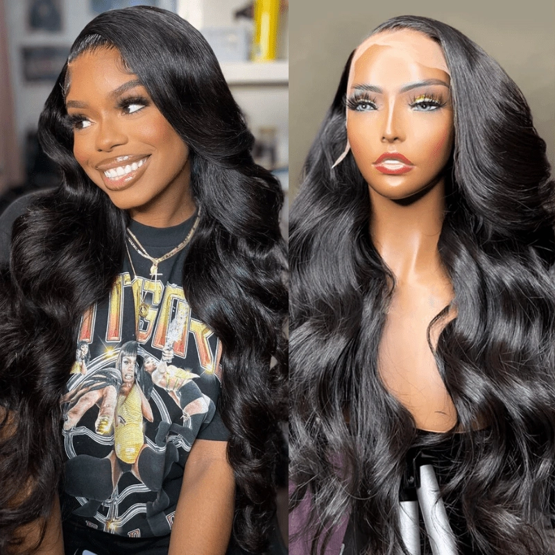 Geeta Brazilian Body Wave Hair 13x4/13x6 HD Transparent Lace Frontal Wig Pre Plucked Hairline Best Human Hair Wig