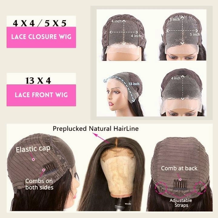Geetahair Upgrade HD Lace Layered Straight Wig Crystal Clear Lace Human Hair Wigs With Pre Plucked Natural Hairline