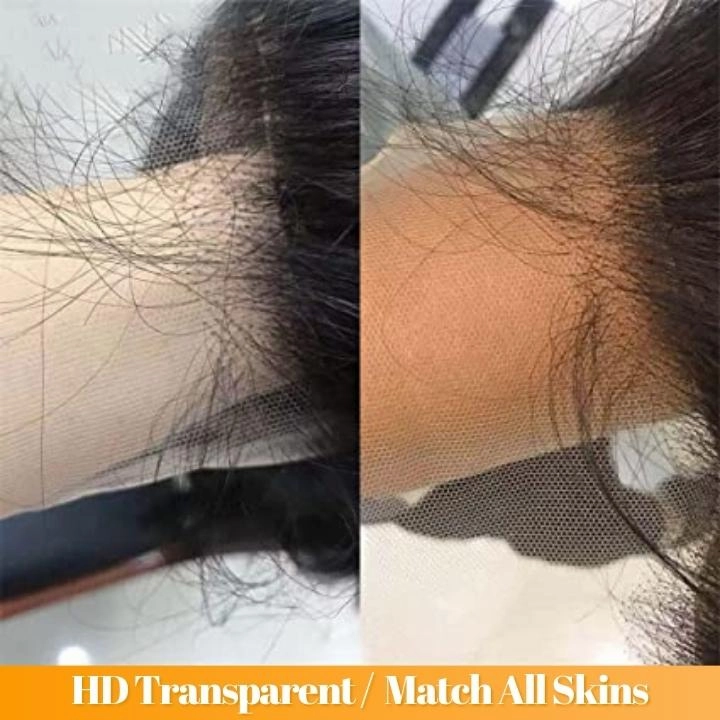 Glueless Wear Go 13x4/6x4.5 Body Wave/Loose Deep Wave/Curly/Kinky Straight Pre Cut HD Transaparent Lace Human Hair Wigs With Breathable Cap Air Wig-Geeta Hair
