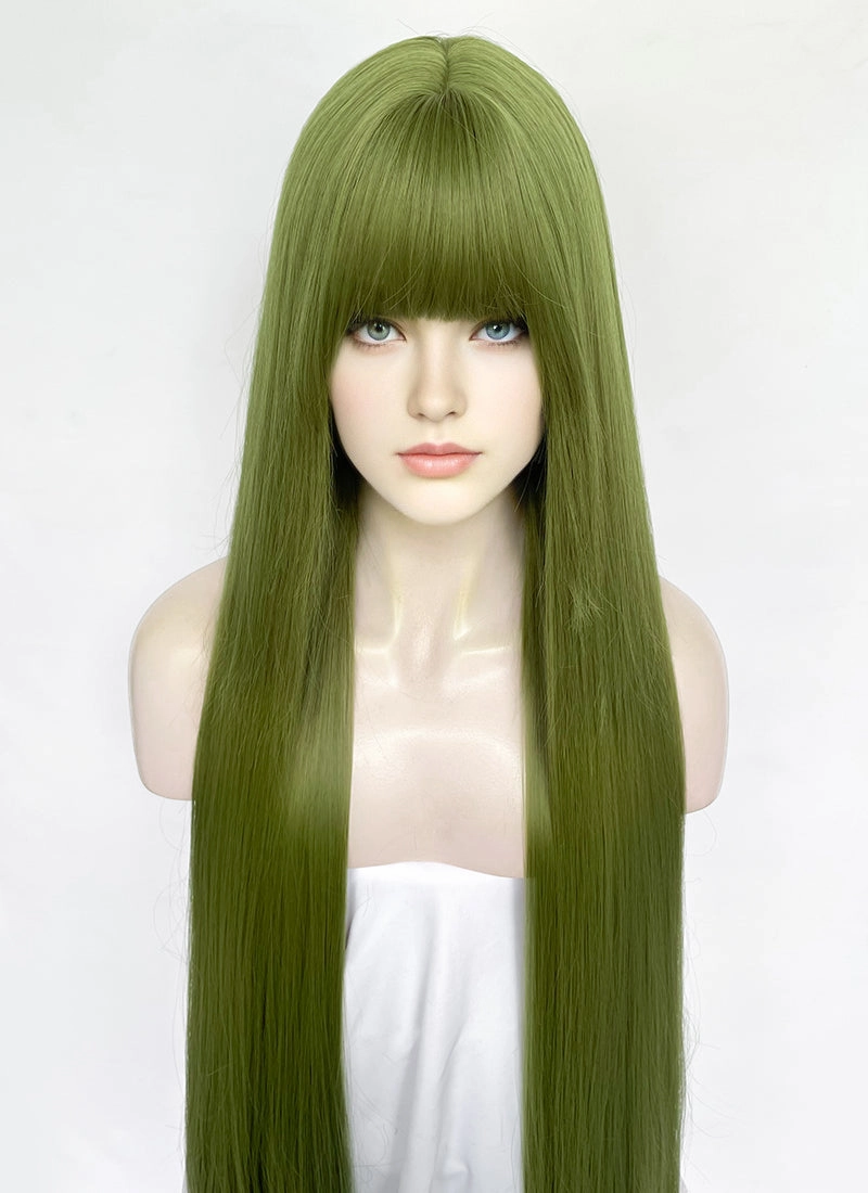 Green Straight Synthetic Hair Wig NS559