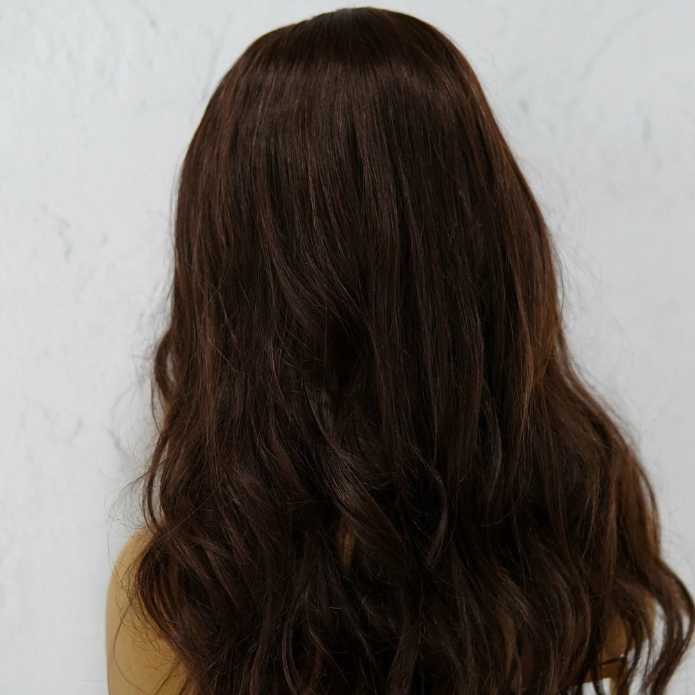 HARPER Dark Brown Human Hair U Part Wig 20" **READY TO SHIP**