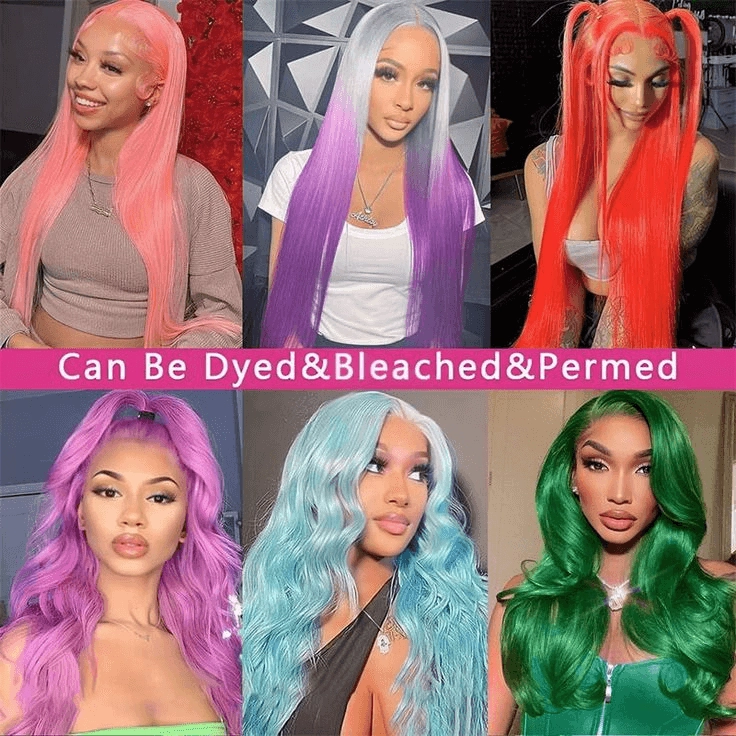 HD Transparent Lace 613 Blonde 13x6 Lace Front Human Hair Frontal Straight Wigs