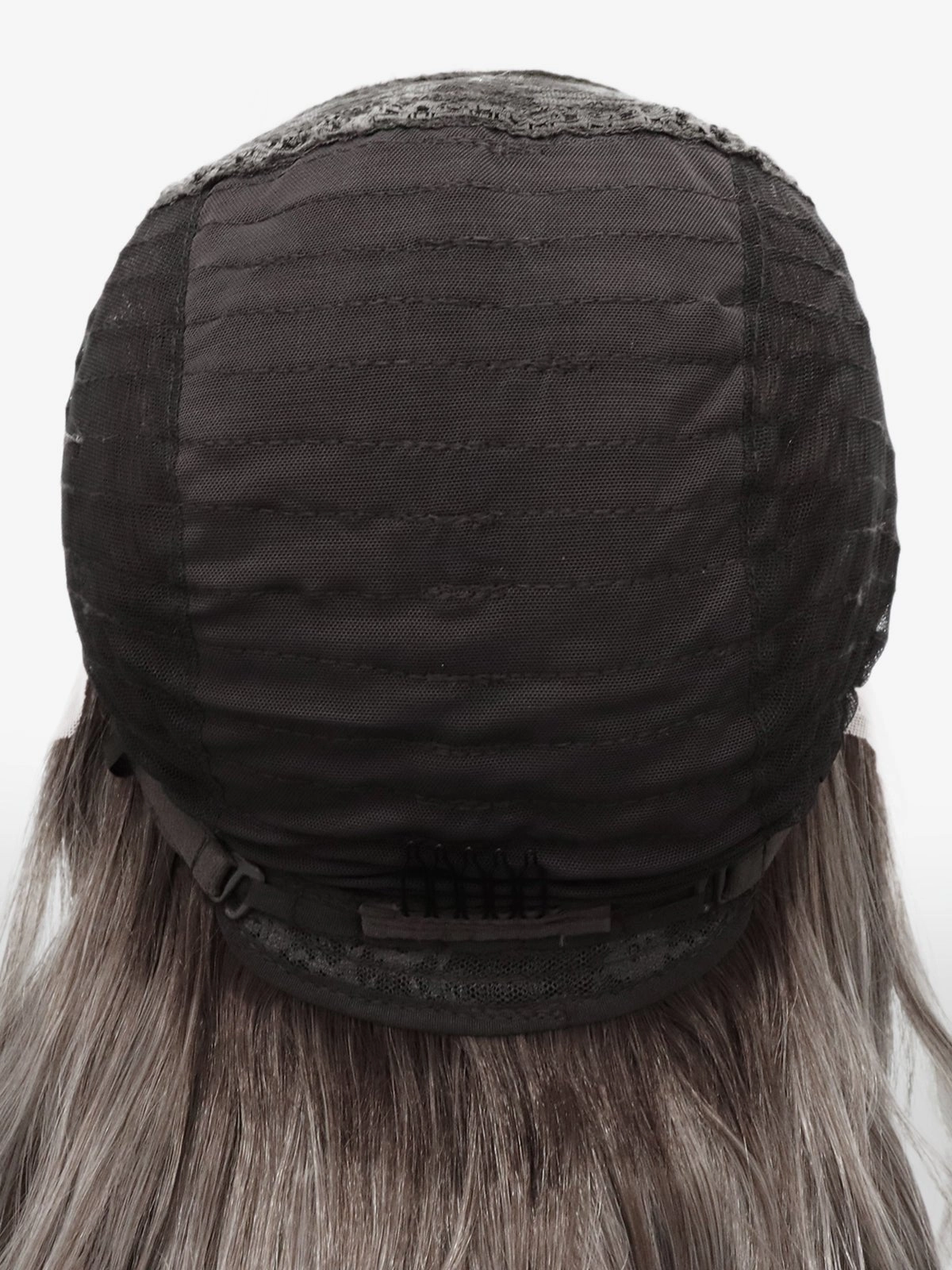Imstyle-Elena-New Ash Blonde with soft rooting Curly 26inches 13*4 Free Parting lace Front wig