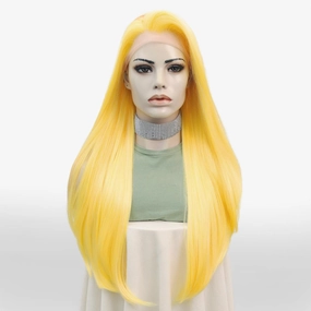 IMstyle Honey Yellow Lace Front wig with unique patern Party 13*2 Free parting-K303-6T007