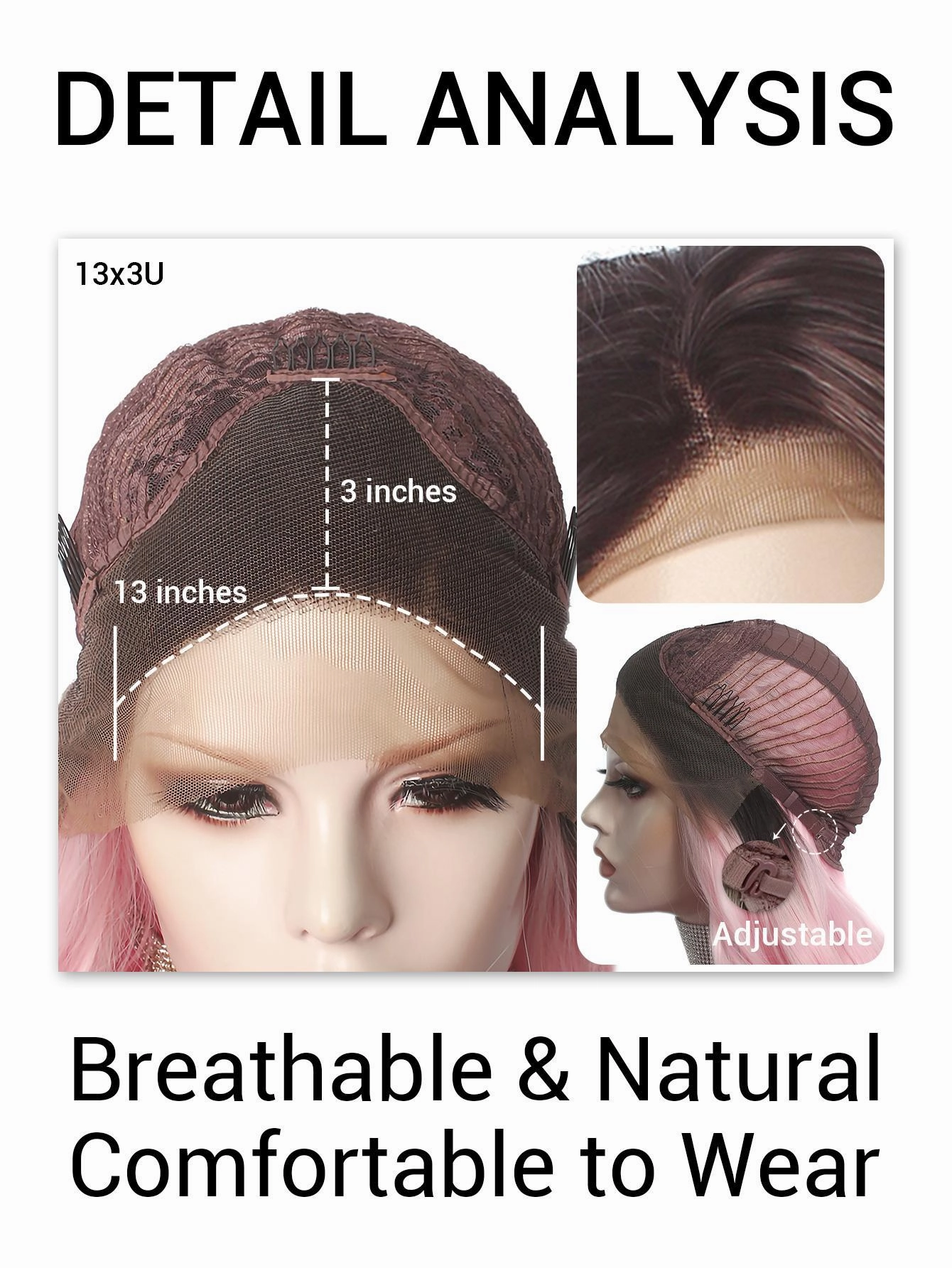 IMstyle Kiki Grape Purple with Dark rooting Shoulder lenth Water Wave 13*3 lace Front Synthetic-W-07-(LG41)