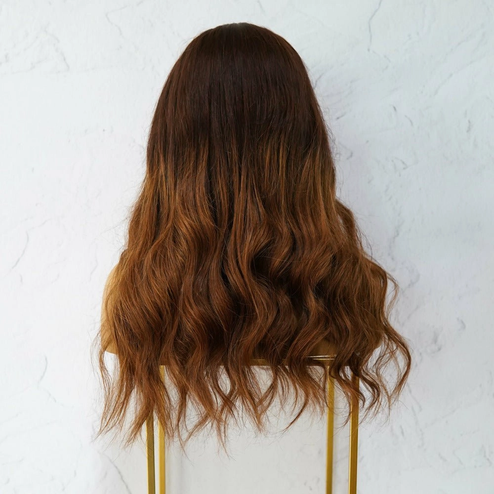 KATIE Ombre Brown Human Hair U Part Wig