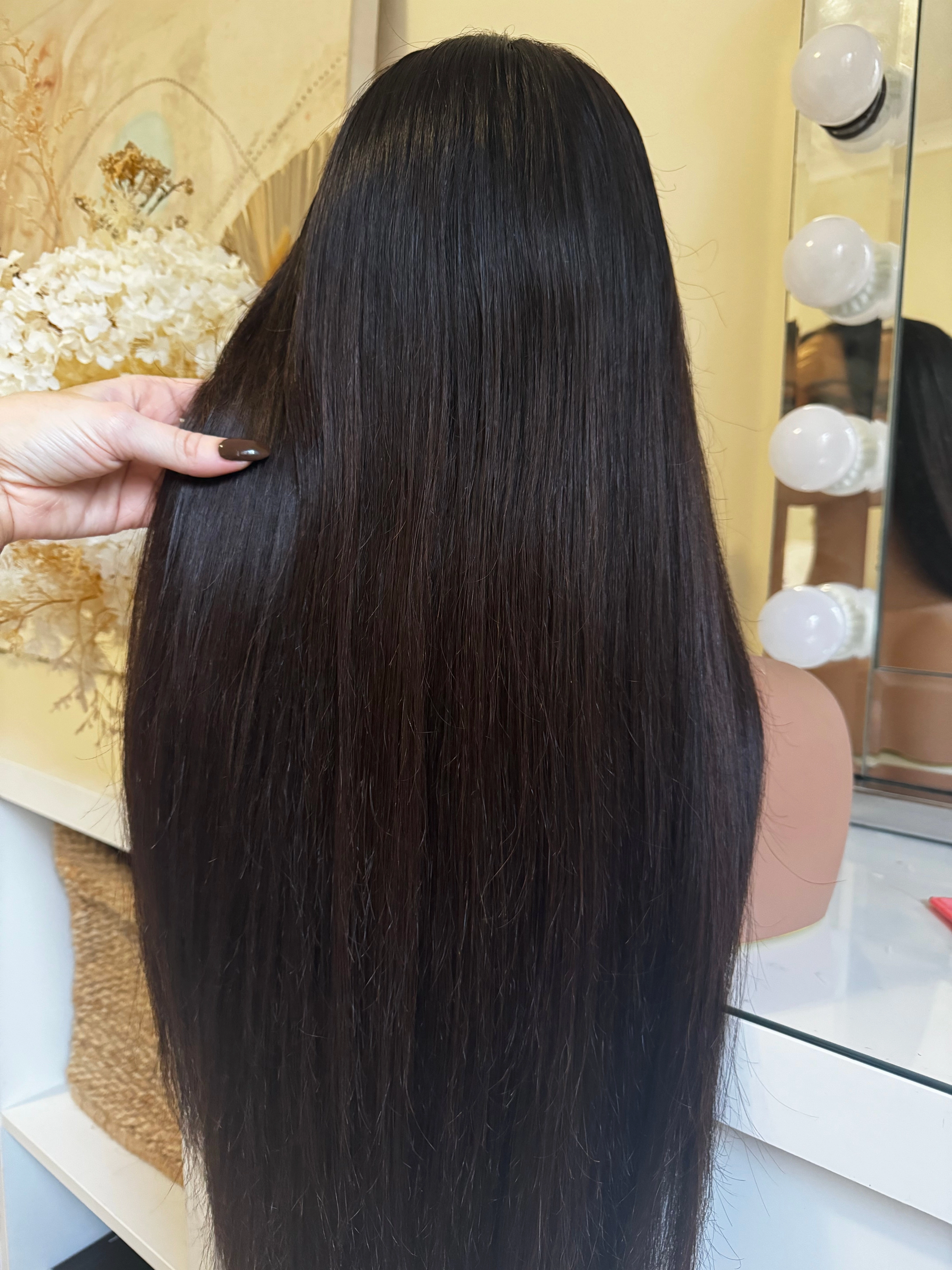 KYLE Darkest Brown Brown Human Hair Lace Front Wig