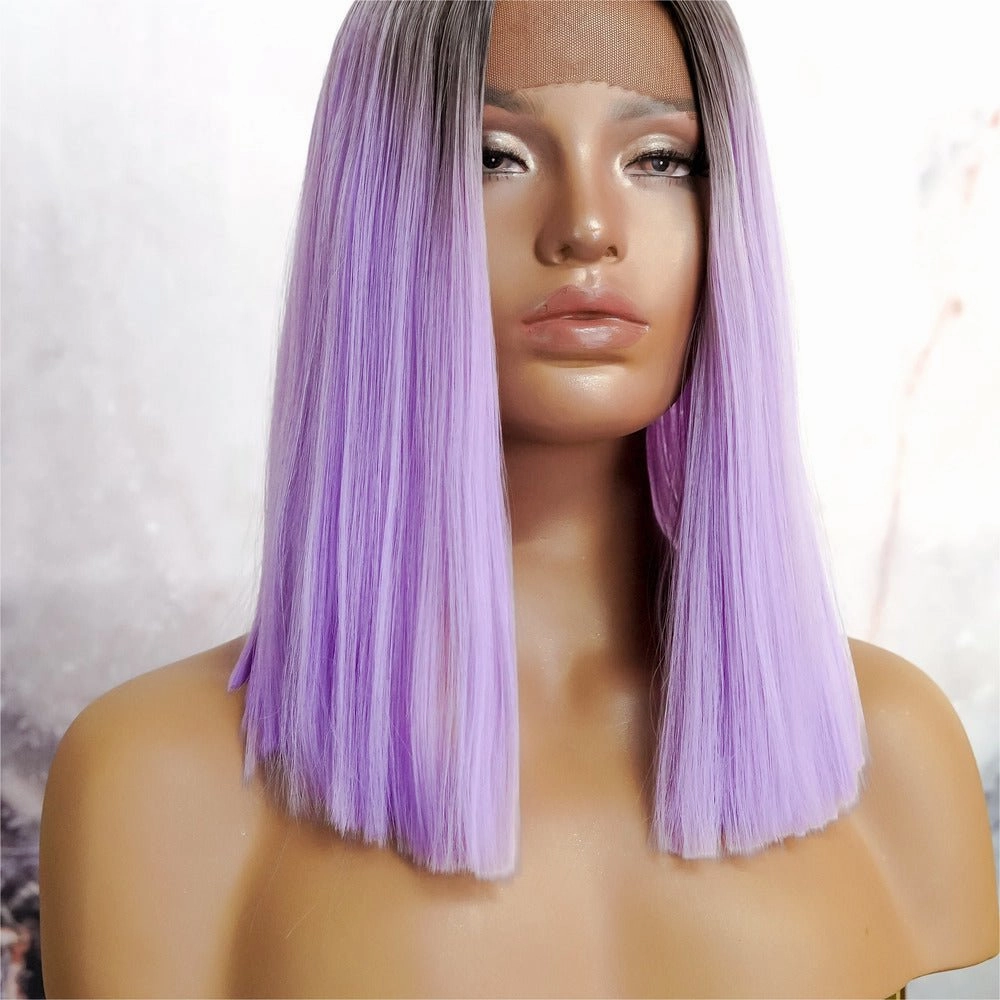 LAURA Purple Ombre Lace Front Wig