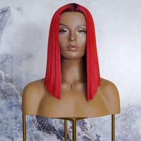 LAURA Red Ombre Lace Front Wig