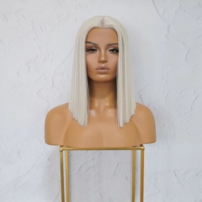 LAURA White Platinum Blonde Lace Front Wig
