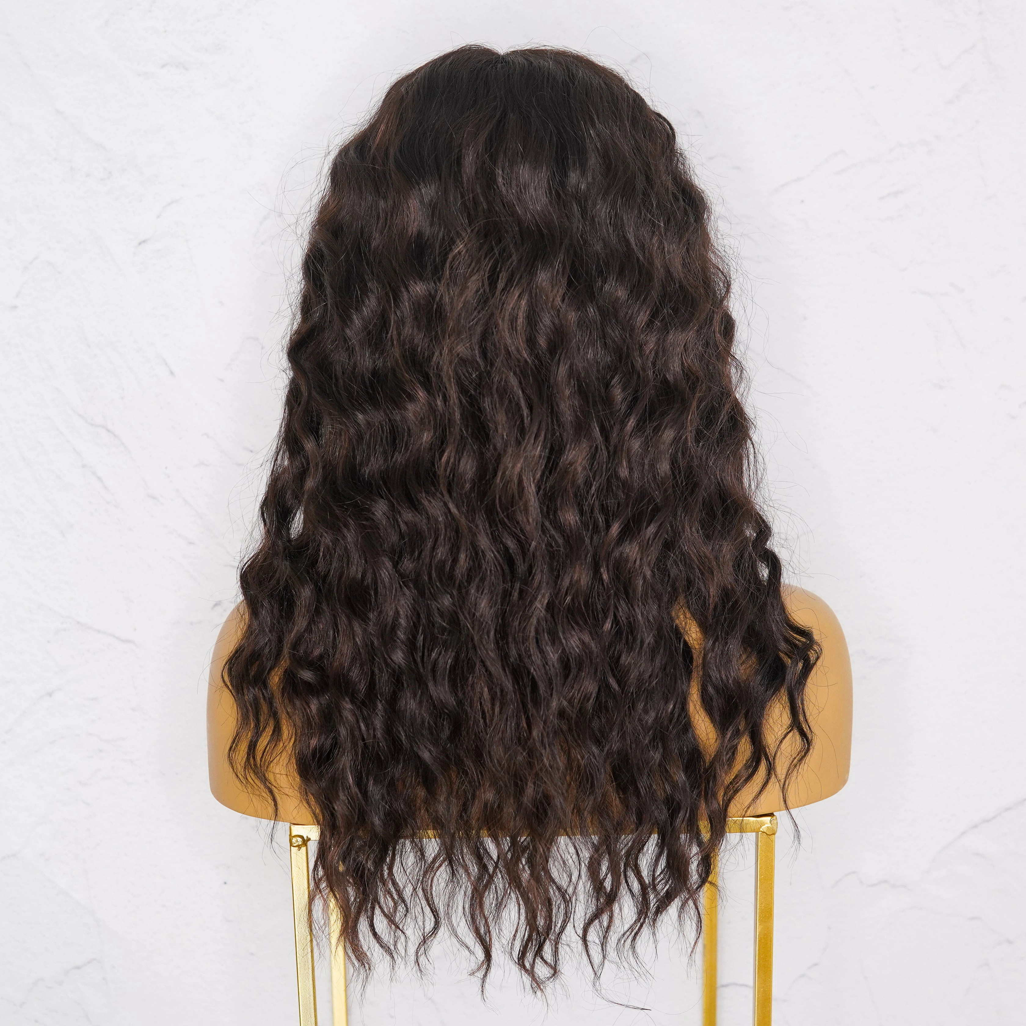 LILY 20" Dark Brown Lace Front Wig