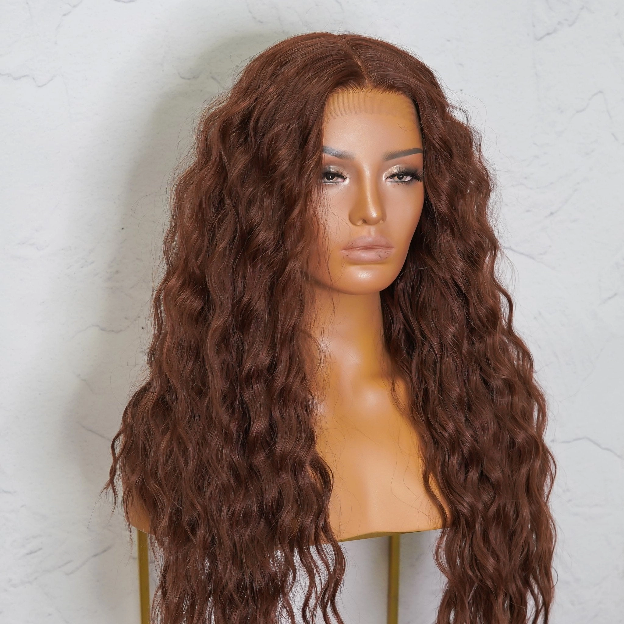 LILY 30" Chocolate Brown Lace Front Wig