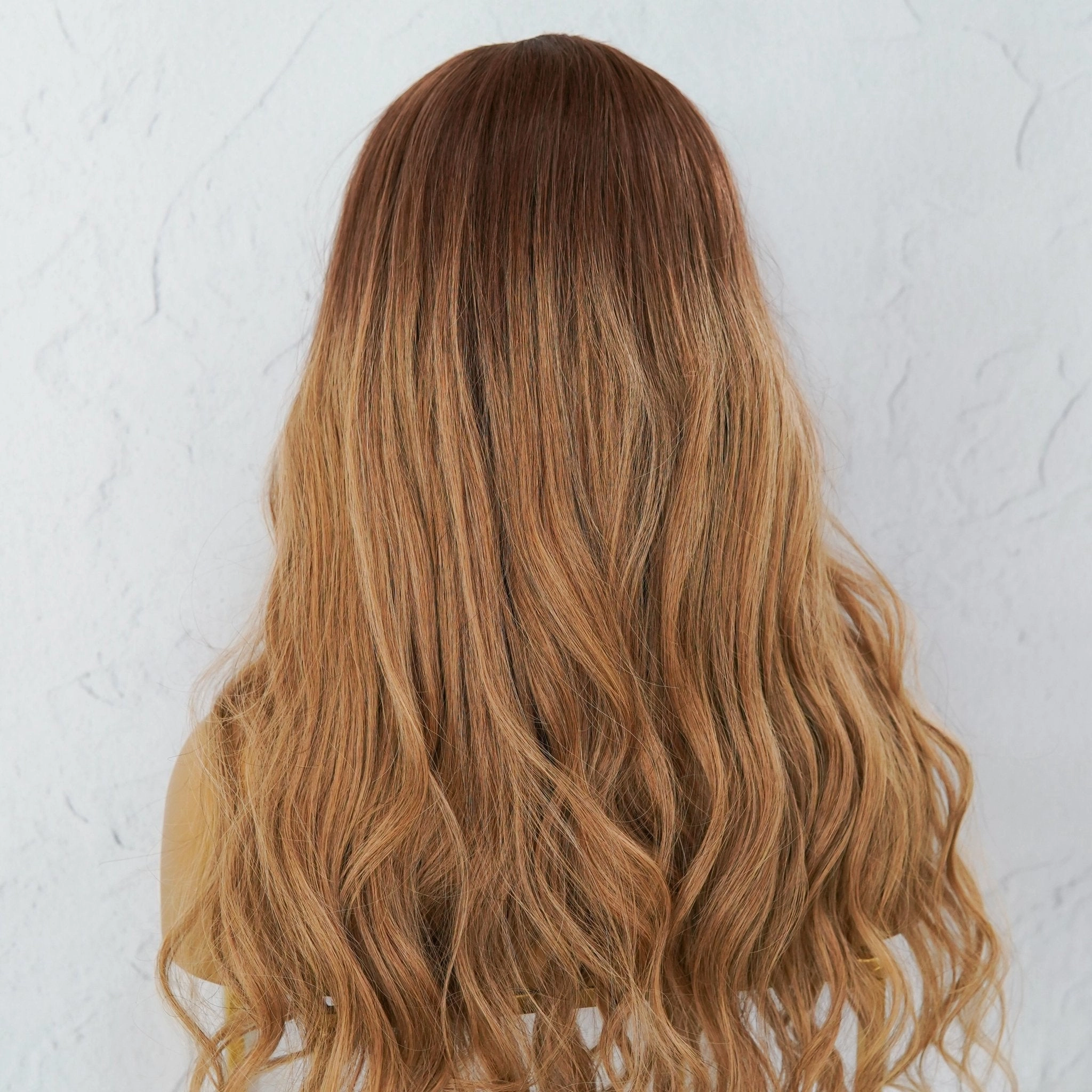 LUKA Ombre Brown Human Hair U Part Wig