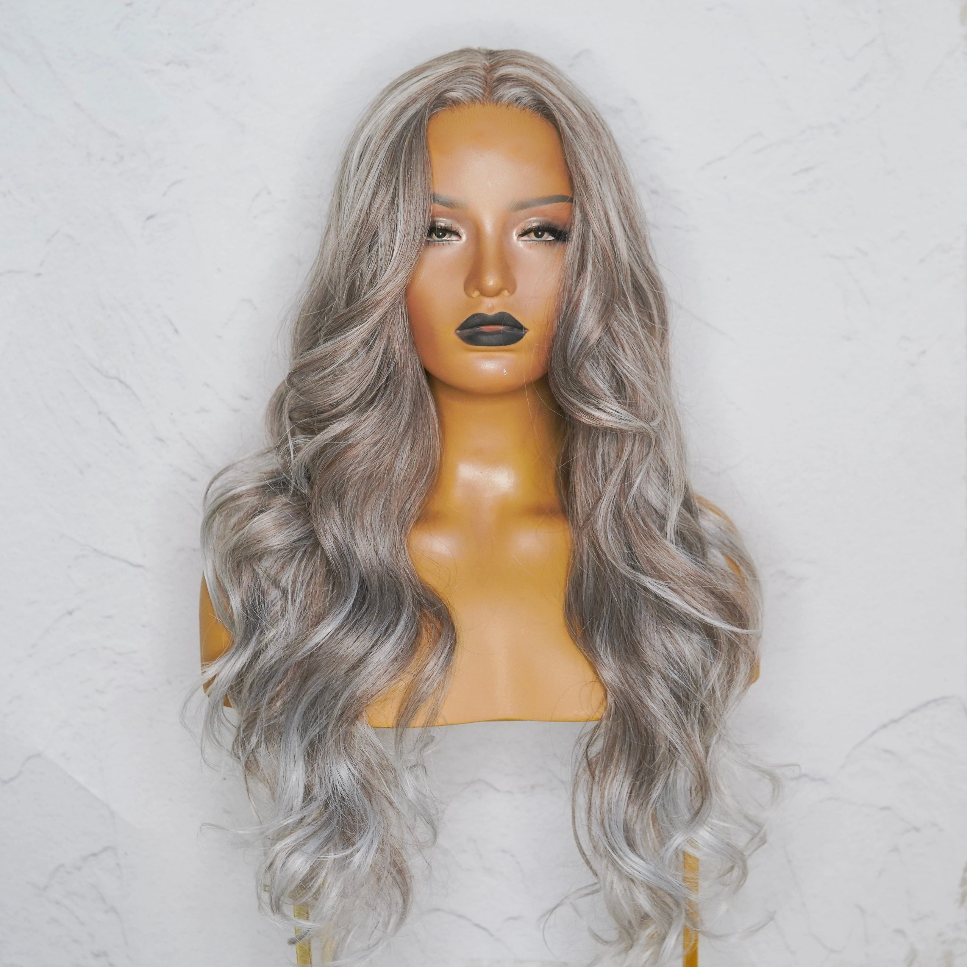 MARINA Ash Grey Lace Front Wig