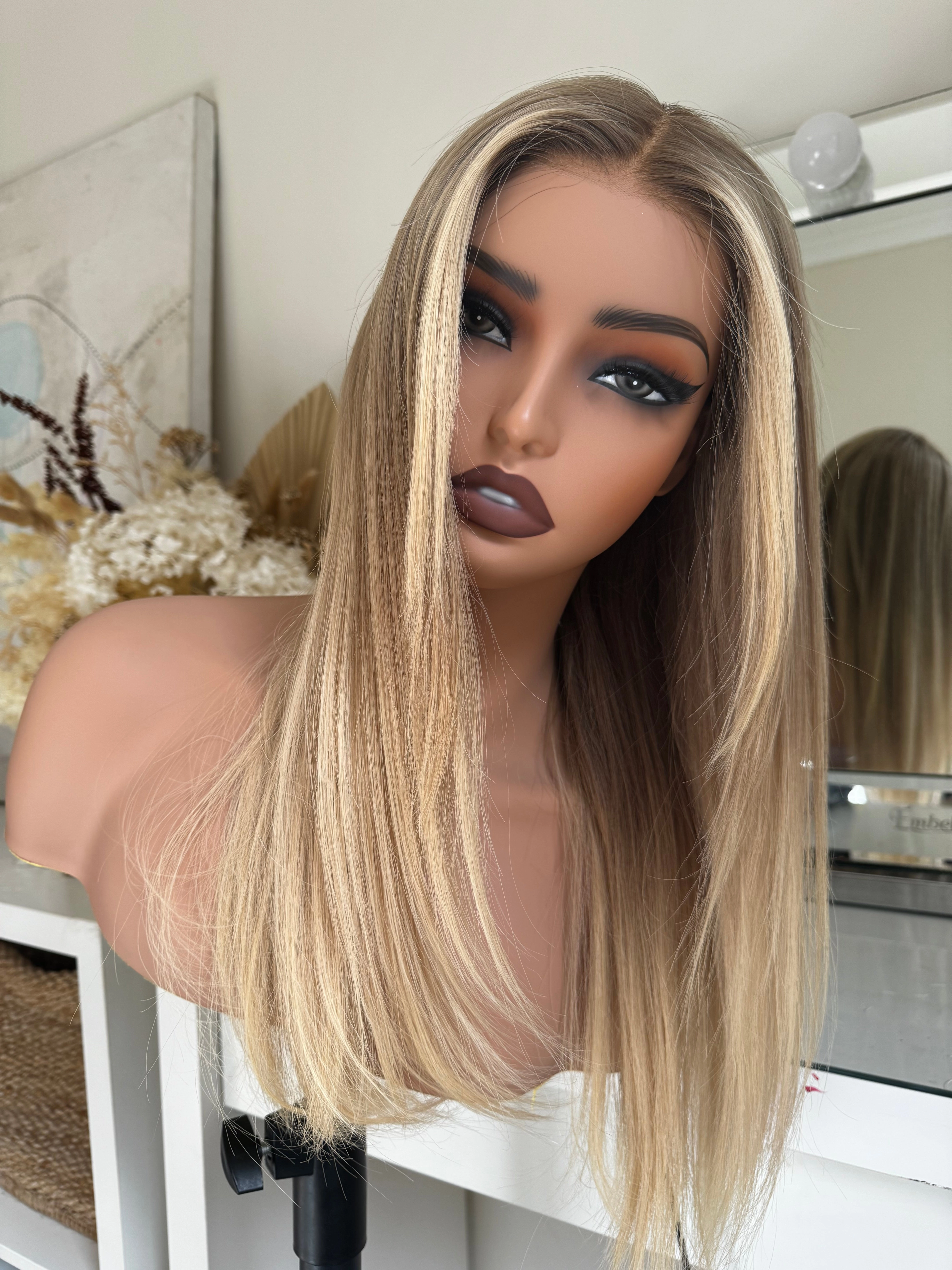 MARY Lived In Blonde Human Hair Lace Front Wig