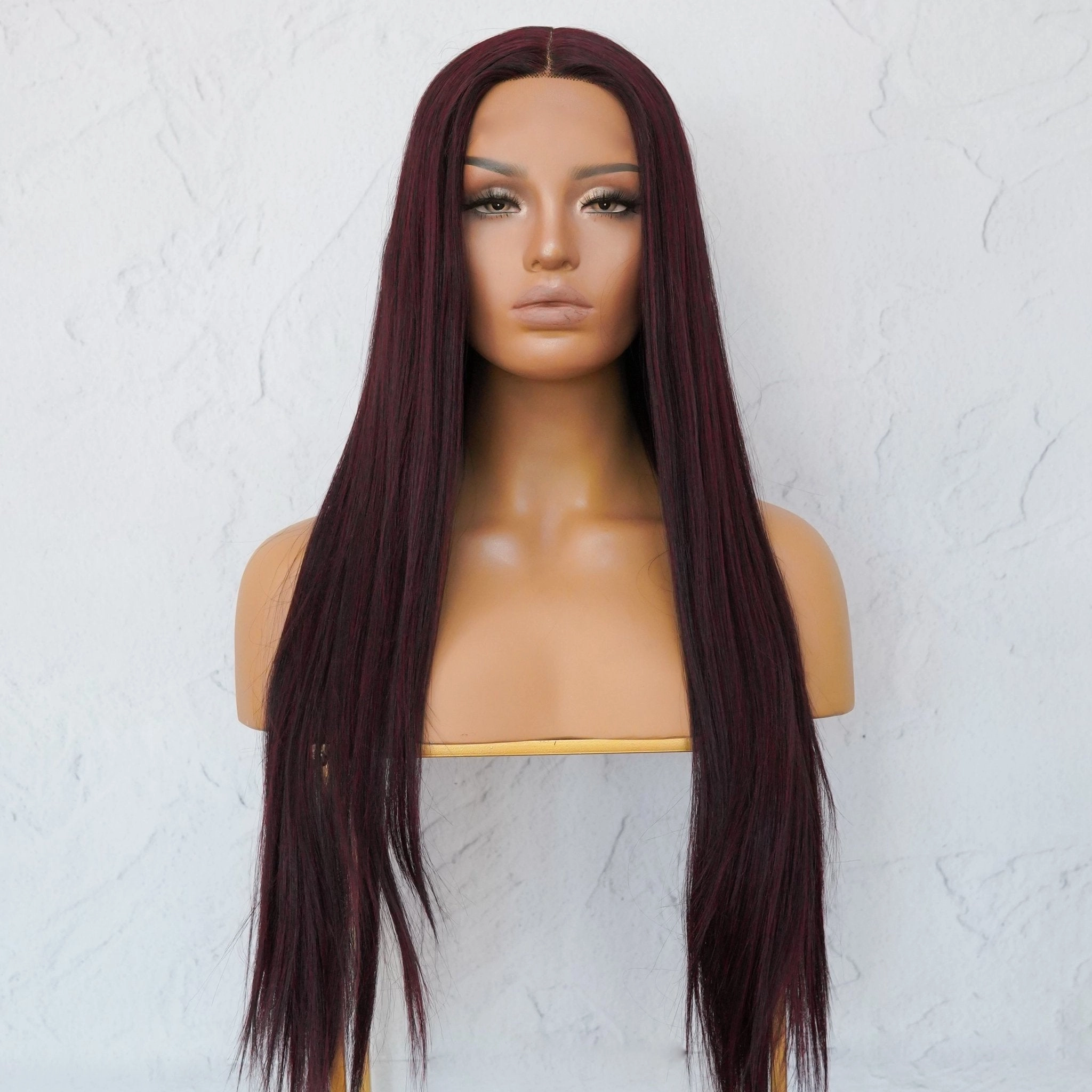 MICHELLE Burgundy Lace Front Wig