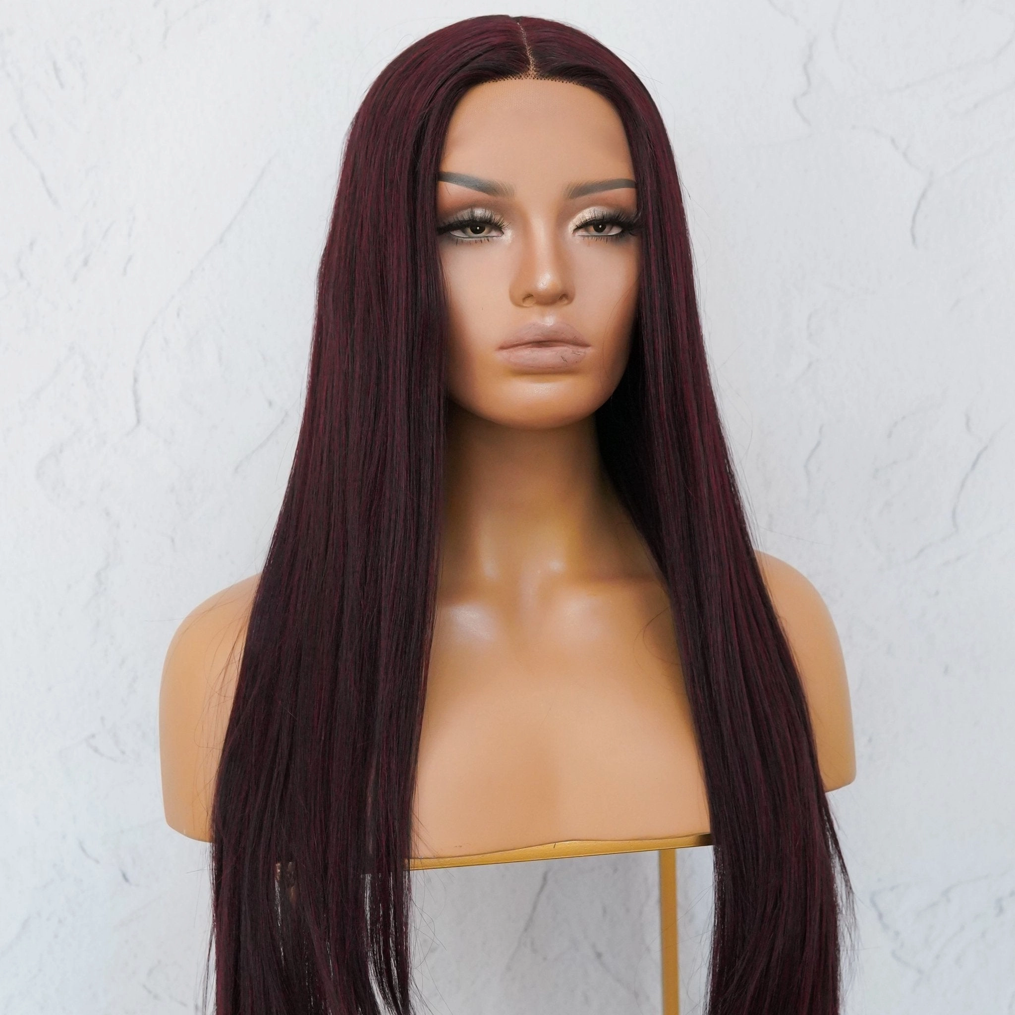 MICHELLE Burgundy Lace Front Wig
