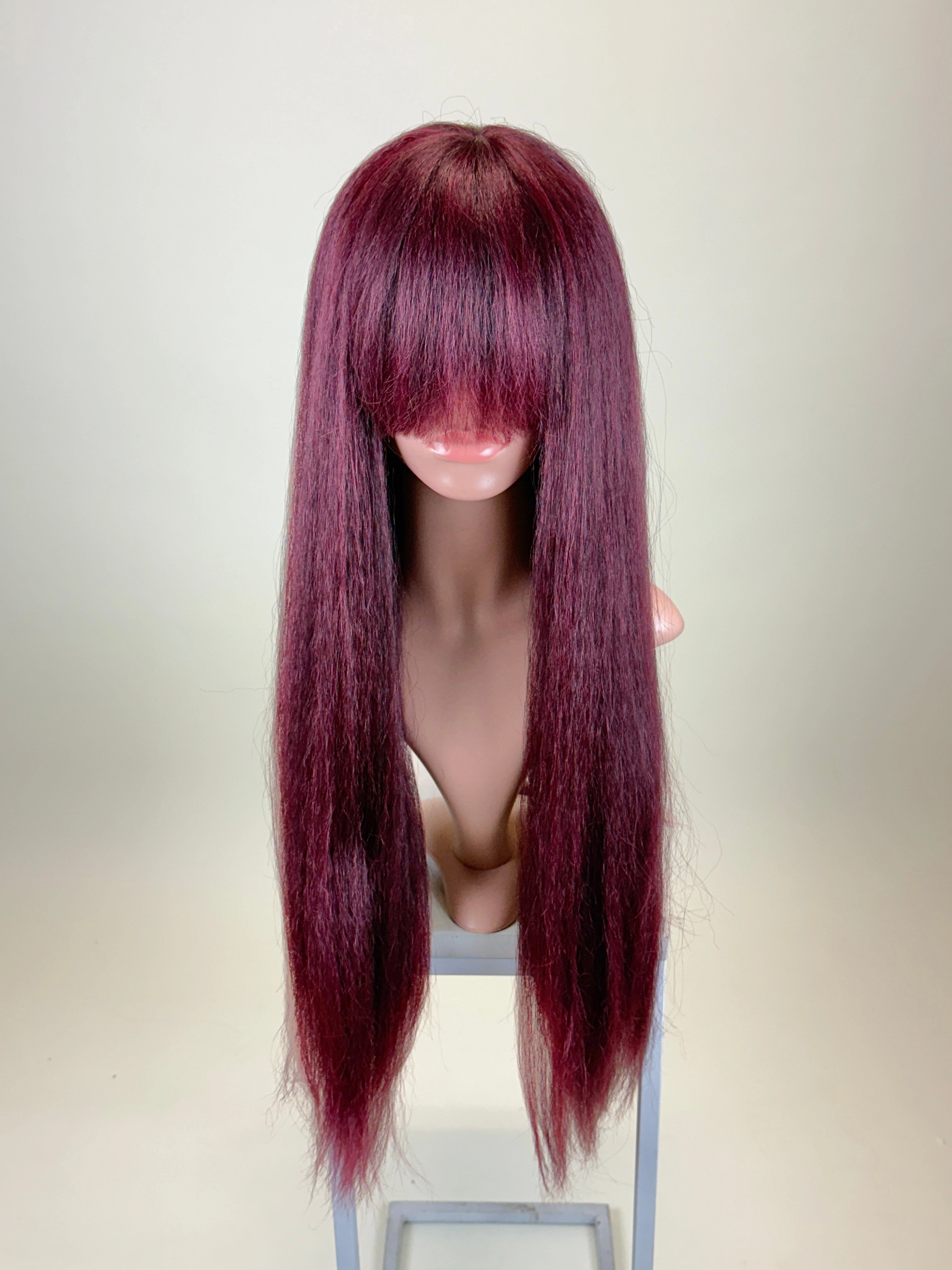 Myra Burgundy Blend - Pre Textured Wig
