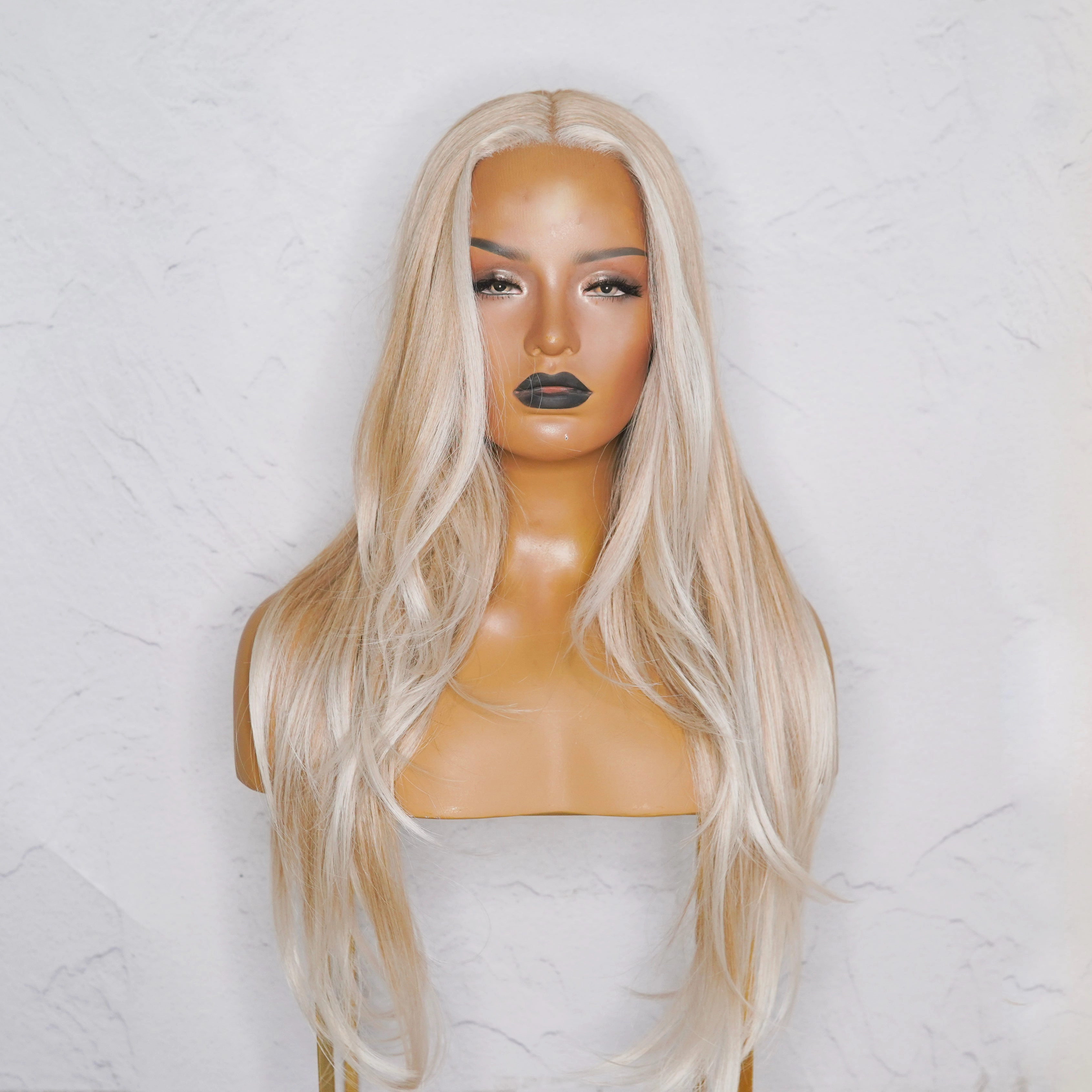 NATALIA Frosted Blonde Lace Front Wig