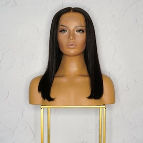 Nicole Black Human Hair Lace Front Wig ** READY TO SHIP **