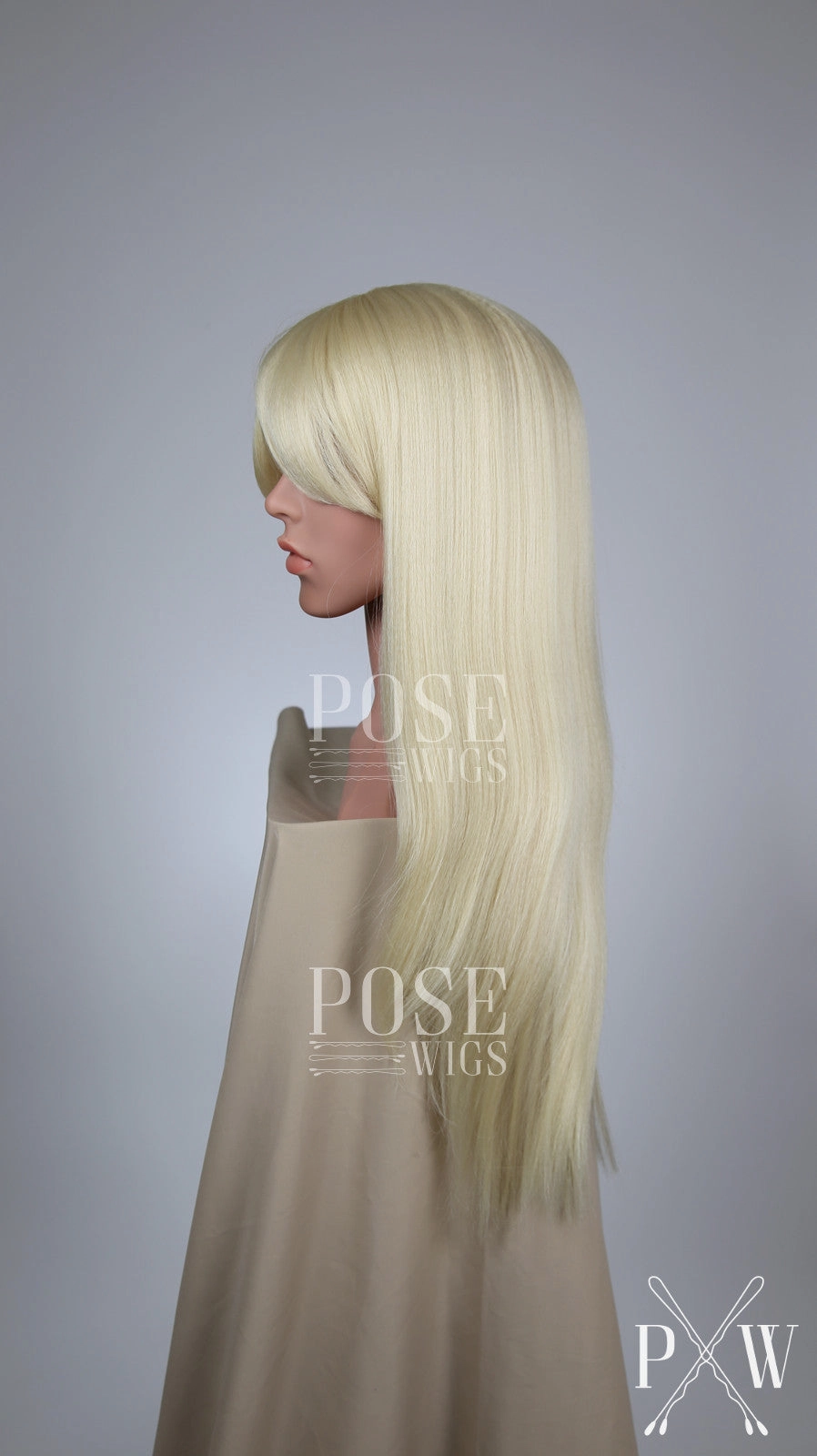 Oasis Bleach Blonde - Hard Front Wig