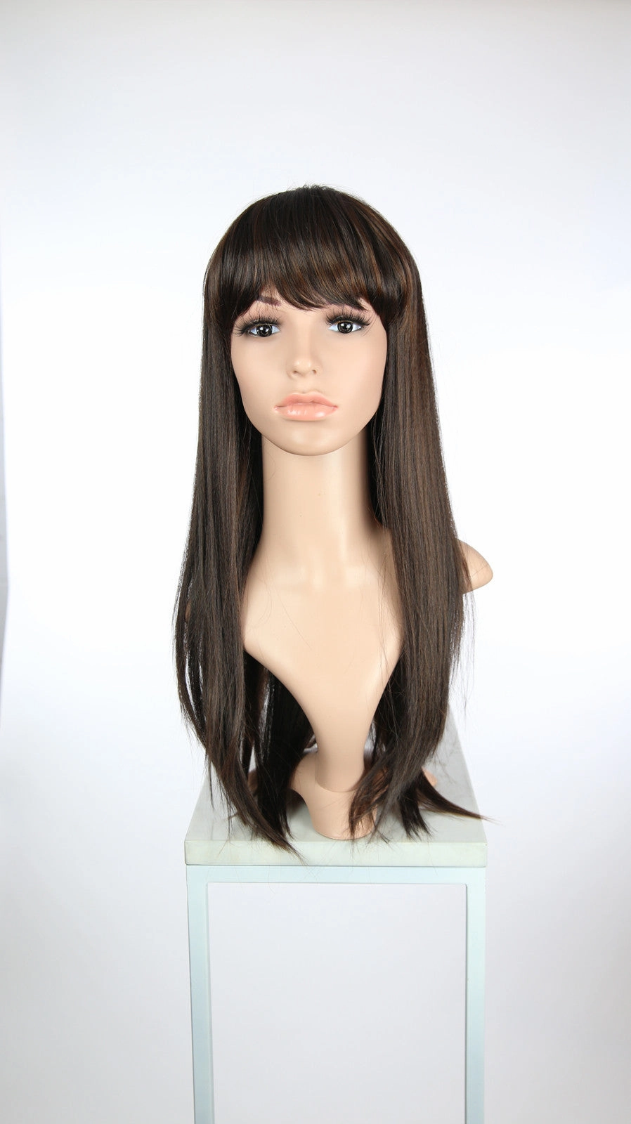 Oasis Dark Chocolate with Highlights - Hard Front Wig