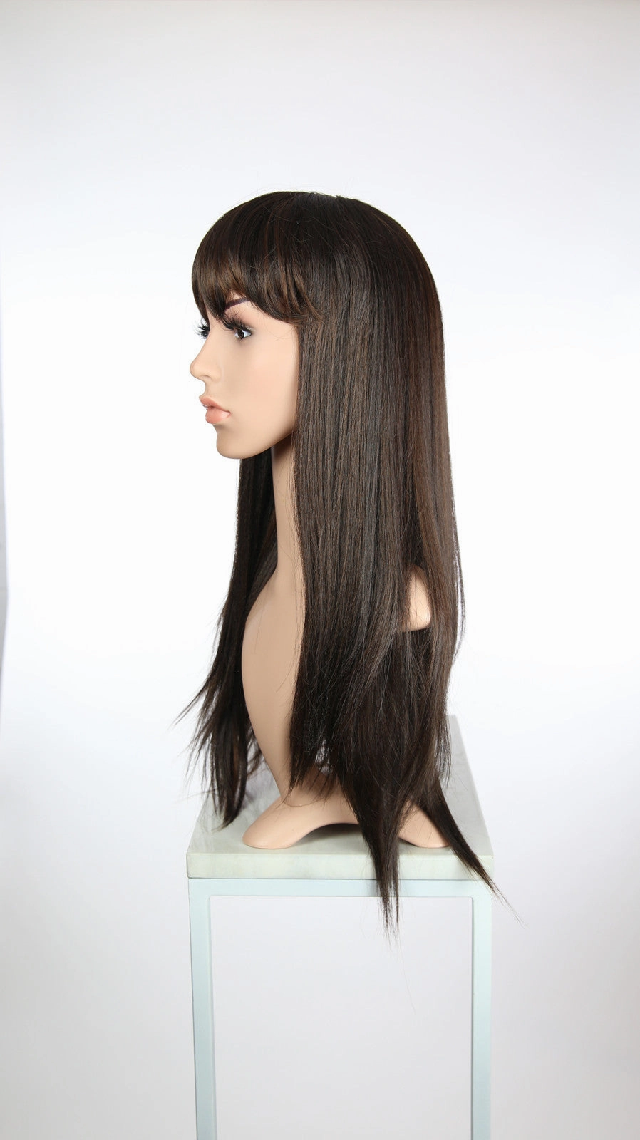 Oasis Dark Chocolate with Highlights - Hard Front Wig