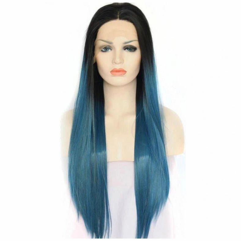 Ocean Girl Ombre Straight 24" Lace Front Wig