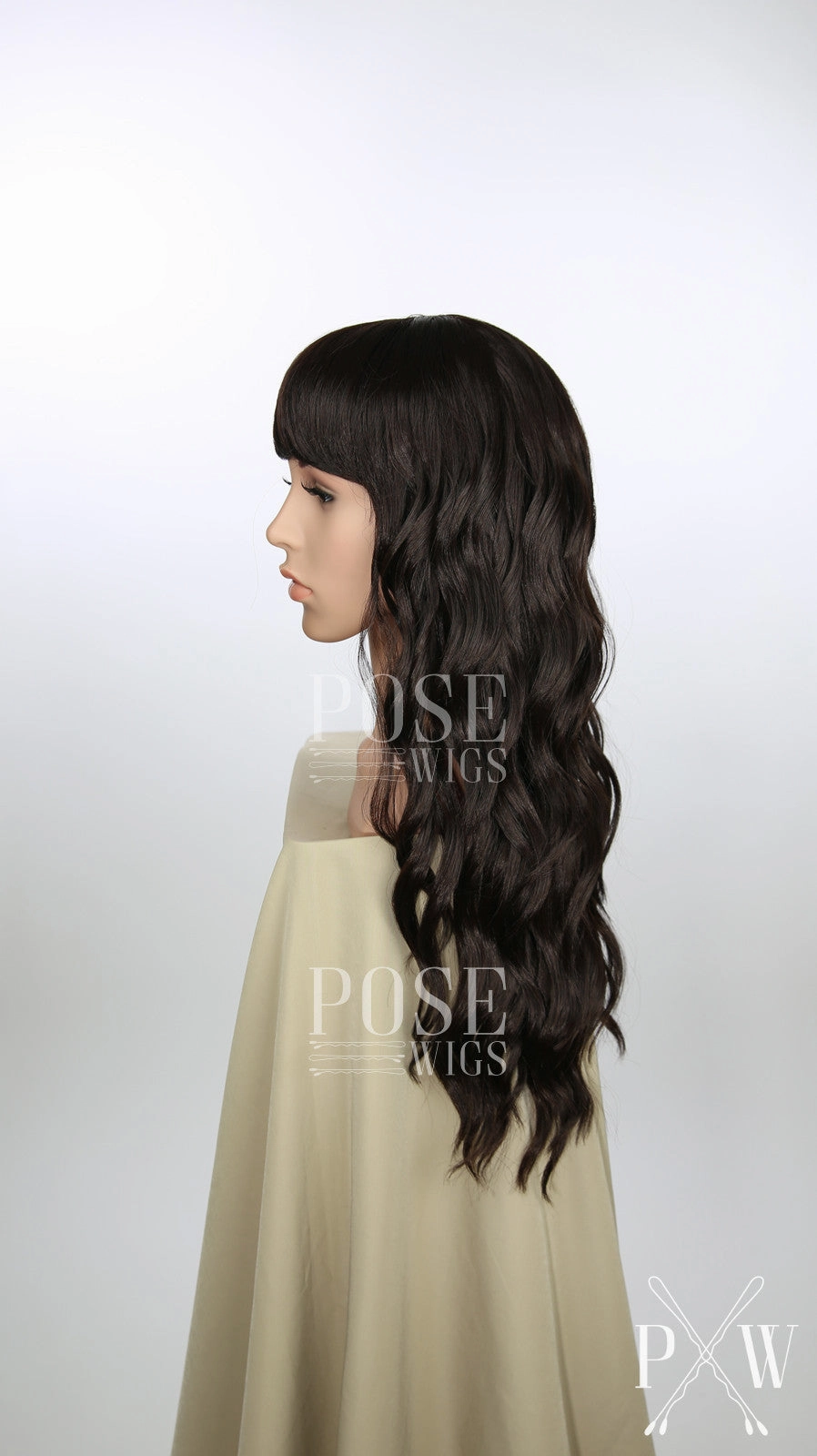 Ophelia Dark Chocolate - Hard Front Wig