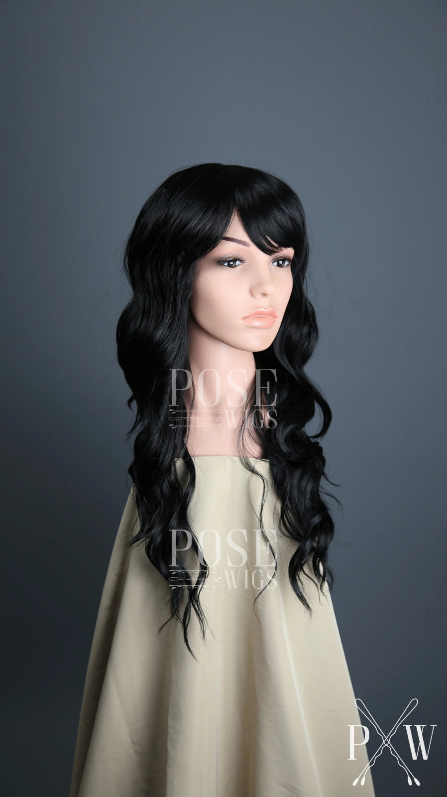 Ophelia Midnight Black - Hard Front Wig