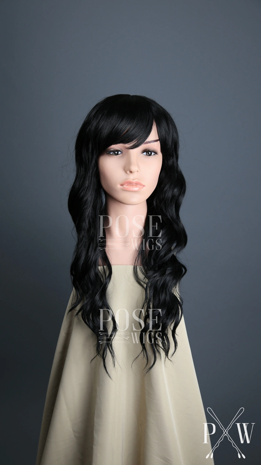 Ophelia Midnight Black - Hard Front Wig